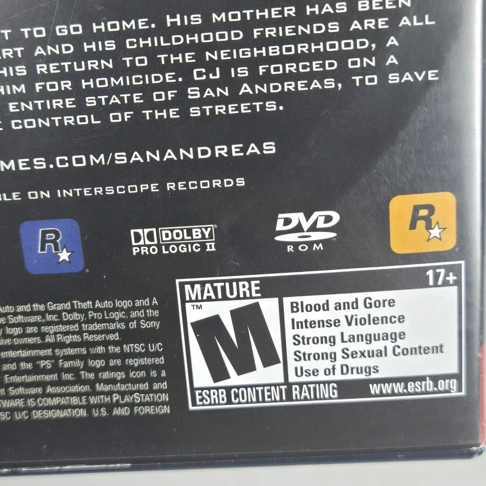 Grand Theft Auto San Andreas PS2 Greatest Hits CIB Complete W/ Map Poster Manual